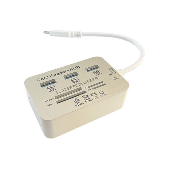 LC Power LC-HUB-C-CR 4 port USB 3.0 multi card reader