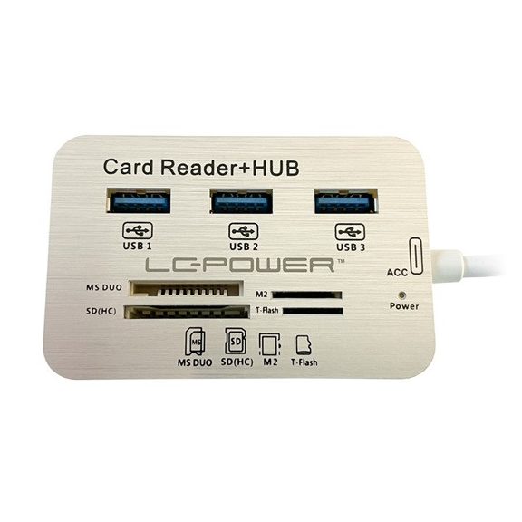 LC Power LC-HUB-C-CR 4 port USB 3.0 multi card reader