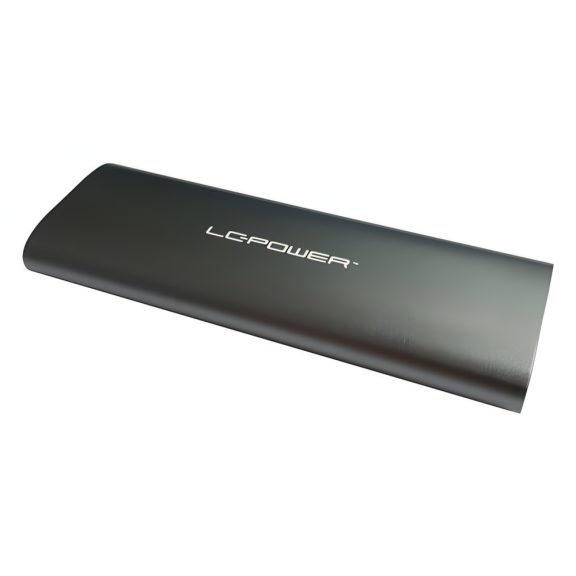 LC-Power LC-M2-C-MULTI-2 külső M.2 SSD ház, USB-C, alumínium, antracit