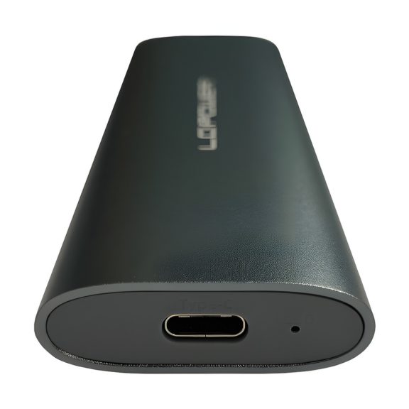 LC-Power LC-M2-C-MULTI-2 külső M.2 SSD ház, USB-C, alumínium, antracit