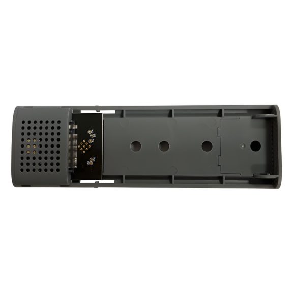 LC-Power LC-M2-C-MULTI-2 külső M.2 SSD ház, USB-C, alumínium, antracit