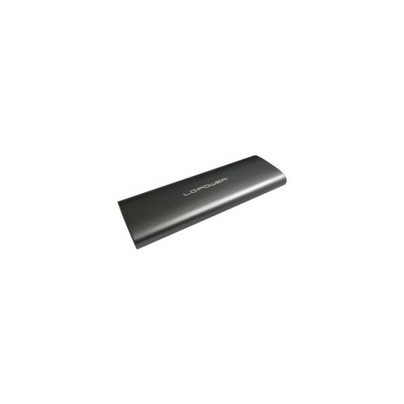 LC-Power LC-M2-C-MULTI-2 külső M.2 SSD ház, USB-C, alumínium, antracit