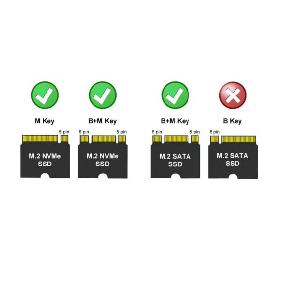 LC-Power LC-M2-C-MULTI-3 antracit alumínium M.2 SSD ház USB 3.2 Gen 2x1 csatlakozással