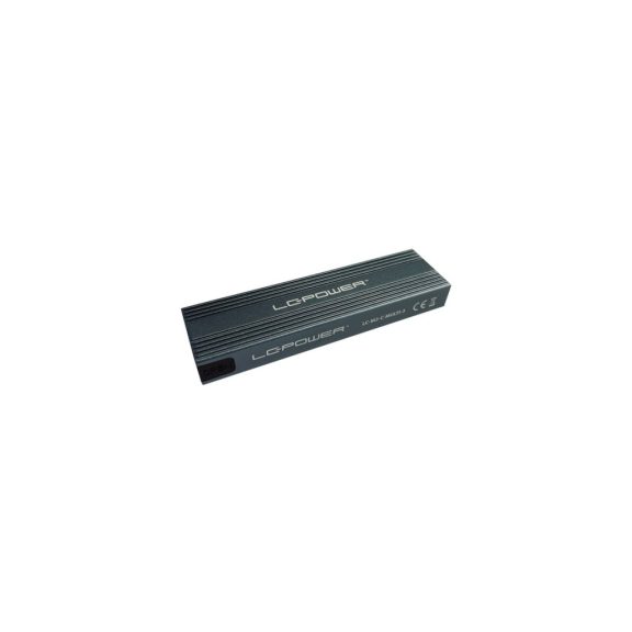 LC-Power LC-M2-C-MULTI-3 antracit alumínium M.2 SSD ház USB 3.2 Gen 2x1 csatlakozással