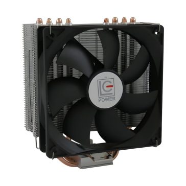 LC-Power LC-CC-120 CPU hűtő 4 réz hőcsővel és 120mm PWM ventilátorral Intel és AMD processzorokhoz