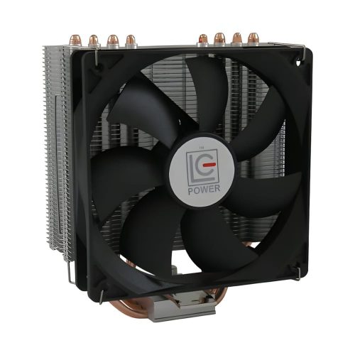 LC-Power LC-CC-120 CPU hűtő 4 réz hőcsővel és 120mm PWM ventilátorral Intel és AMD processzorokhoz