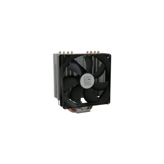 LC-Power LC-CC-120 CPU hűtő 4 réz hőcsővel és 120mm PWM ventilátorral Intel és AMD processzorokhoz