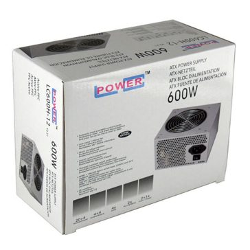   LC-Power LC600H-12 V2.31 ATX tápegység, 600 W csúcsteljesítmény, 120 mm ventilátor