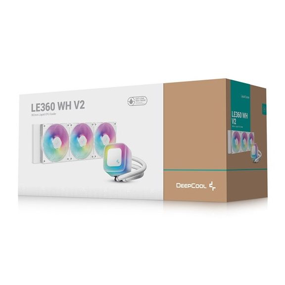 DeepCool LE360 WH V2 - Vízhűtés - Fehér - R-LE360-WHAMMN-G-2