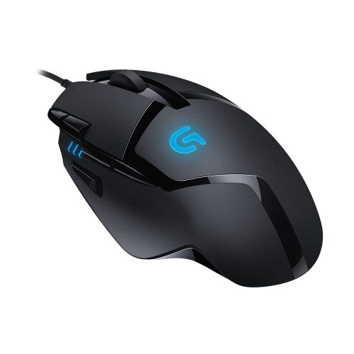 Logitech G402 Hyperion Fury FPS gamer egér fekete színben, 8 gombbal.