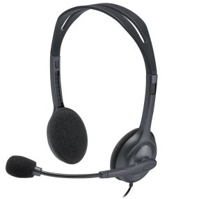   Logitech H111 vezetékes mikrofonos fejhallgató 3.5mm, fekete - 981-000593