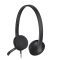 Logitech H340 USB vezetékes mikrofonos fejhallgató, fekete – 981-000475