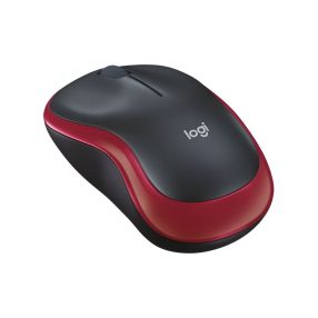 Logitech M185 vezeték nélküli egér, piros - 910-002240