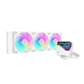   DeepCool LT360 WH ARGB 360mm AIO vízhűtés, 5. generációs pumpa, fehér - R-LT360-WHAMNC-G-1