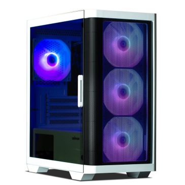   Zalman M4 White microATX minitorony számítógépház, fehér