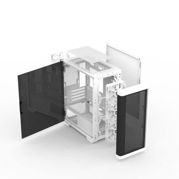 Zalman M4 White microATX minitorony számítógépház, fehér