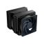 Cooler Master MasterAir MA824 Stealth processzorhűtő, dupla torony, 8 hőcső, 120/135 mm PWM, fekete - MAM-D8PN-318PK-R1