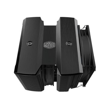   Cooler Master MasterAir MA824 Stealth processzorhűtő, dupla torony, 8 hőcső, 120/135 mm PWM, fekete - MAM-D8PN-318PK-R1