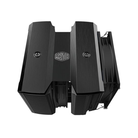 Cooler Master MasterAir MA824 Stealth processzorhűtő, dupla torony, 8 hőcső, 120/135 mm PWM, fekete - MAM-D8PN-318PK-R1