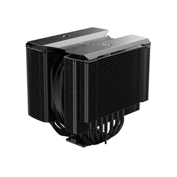 Cooler Master MasterAir MA824 Stealth processzorhűtő, dupla torony, 8 hőcső, 120/135 mm PWM, fekete - MAM-D8PN-318PK-R1