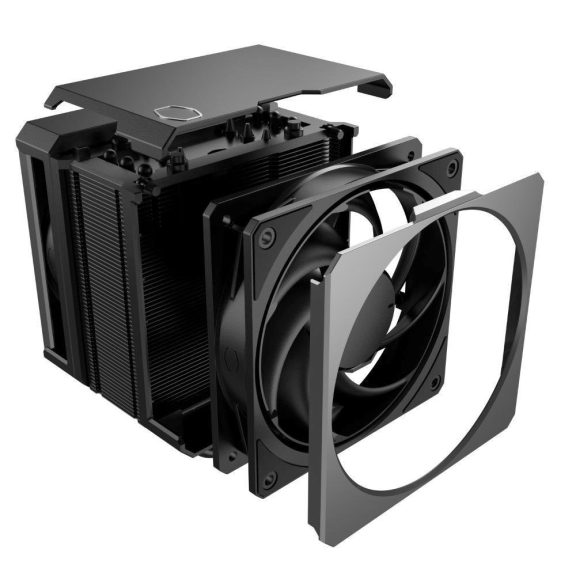 Cooler Master Hyper 612 APEX processzorhűtő, 6 hőcső, dupla 120 mm ventilátor, fekete