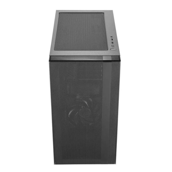 Cooler Master MasterBox NR400 without ODD mini torony számítógépház edzett üveg oldallappal, fekete színben