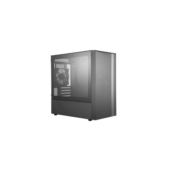 Cooler Master MasterBox NR400 without ODD mini torony számítógépház edzett üveg oldallappal, fekete színben