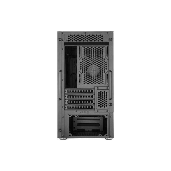 Cooler Master Silencio S400 Mini Tower számítógépház, edzett üveg oldallap, hangcsillapítás, 2 PWM ventilátor, fekete