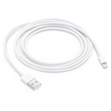   Apple Lightning - USB-A kábel, eredeti, 480Mbps adatátvitel, 2.0m, fehér - MD819ZM/A
