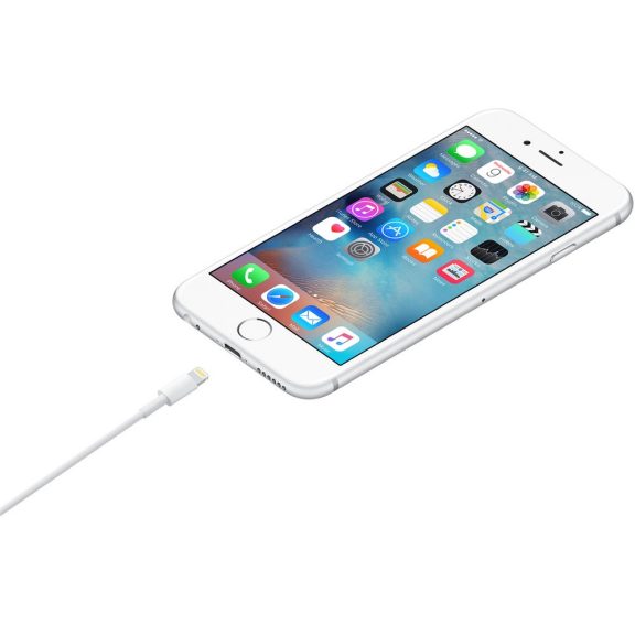 Apple Lightning - USB-A kábel, eredeti, 480Mbps adatátvitel, 2.0m, fehér - MD819ZM/A