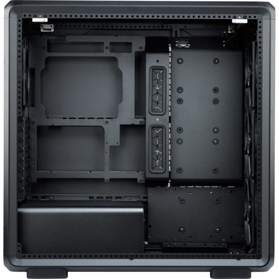Cooler Master MasterFrame 600 fekete nyitott keretes miditorony pc ház Mobius ventilátorokkal