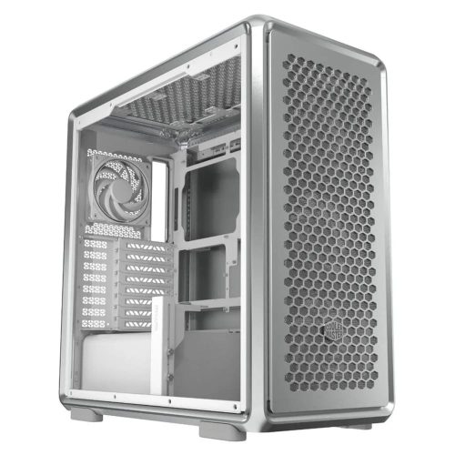 Cooler Master MasterFrame 600 ezüst nyitott keretes miditorony pc ház SickleFlow ARGB ventilátorokkal