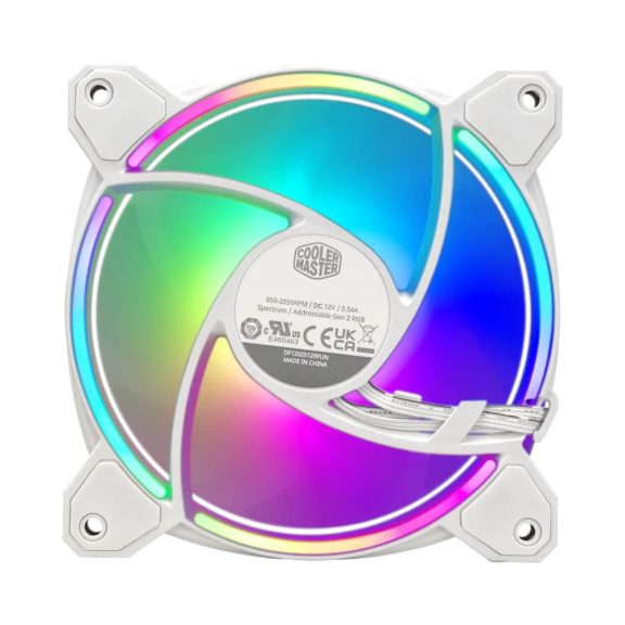 Cooler Master MasterFan MF120 Halo² White 3in1 ARGB házventilátor szett
