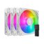 Cooler Master SickleFlow Edge 120 ARGB 3-pack fehér házventilátor szett Mini vezérlővel