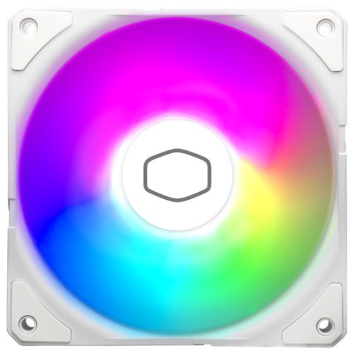 Cooler Master - Case Fan - 12cm - SickleFlow Edge 120 ARGB White Edition - MFX-B2DW-25NP2-R2