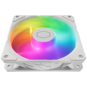 Cooler Master SickleFlow Edge 120 ARGB fehér házventilátor Mini vezérlővel