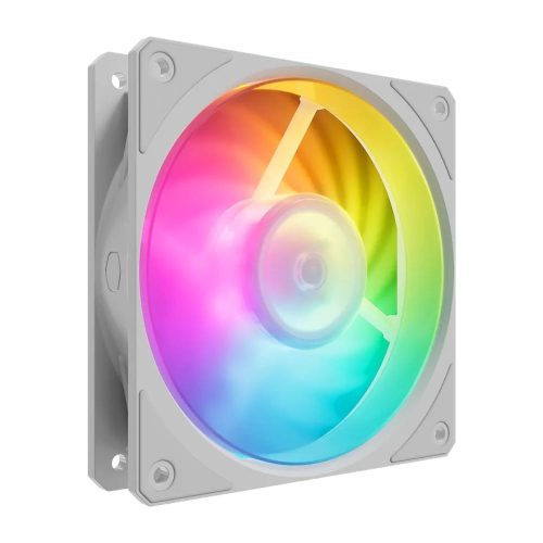 Cooler Master Mobius 120P ARGB White Edition fehér házventilátor ARGB világítással
