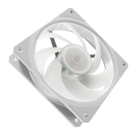 Cooler Master Mobius 120P ARGB White Edition fehér házventilátor ARGB világítással