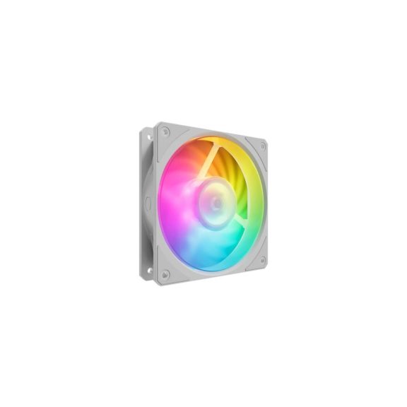 Cooler Master Mobius 120P ARGB White Edition fehér házventilátor ARGB világítással
