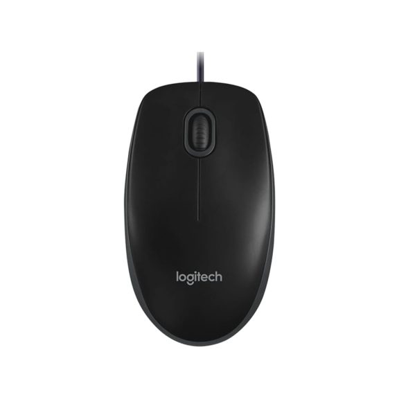 Logitech MK120 vezetékes billentyűzet és egér szett fekete színben, USB csatlakozással