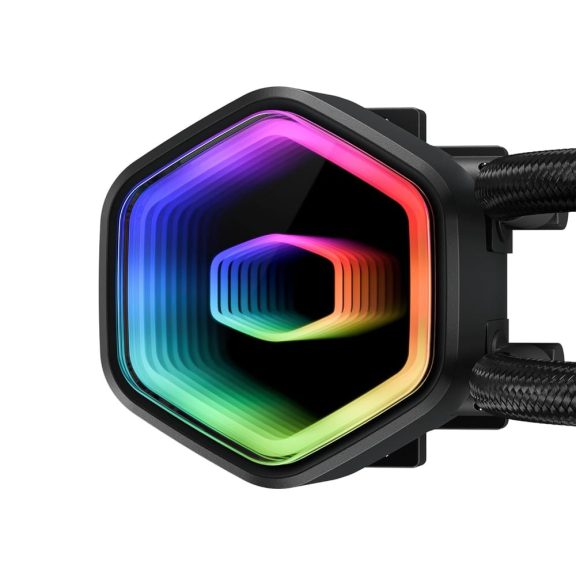 Cooler Master MasterLiquid 240 Core II ARGB fekete CPU vízhűtés dual chamber pumpával