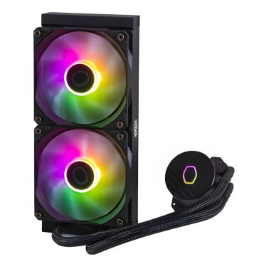   Cooler Master - MasterLiquid 240L Core ARGB White - Vízhűtés/univerzális - MLW-D24M-A18PZ-RW