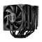 FSP MP7-B dupla tornyos processzorhűtő, 2 × 120 mm PWM ventilátor, 6 hőcső, fekete