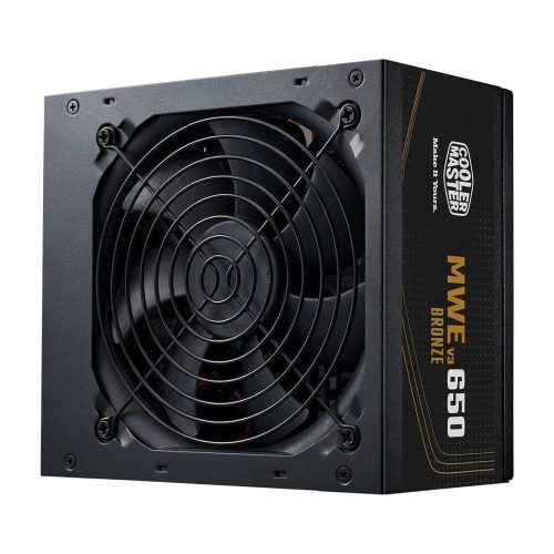 Cooler Master MWE Bronze 650 V3 650W tápegység 80 Plus Bronze tanúsítvánnyal és ATX 3.1 támogatással.