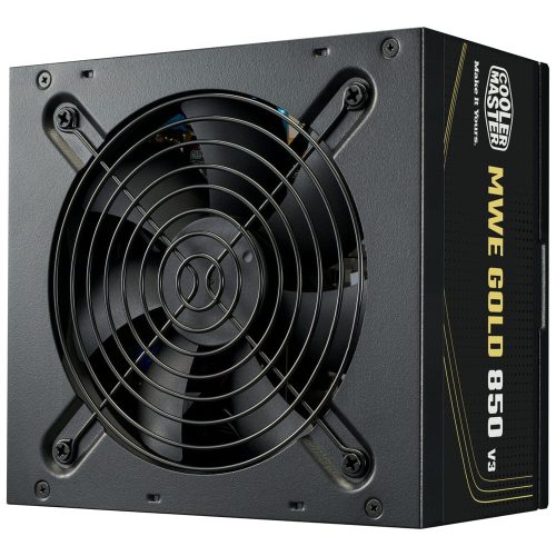 Cooler Master MWE Gold 850 V3 850W tápegység 80 Plus Gold tanúsítvánnyal és ATX 3.1 támogatással.
