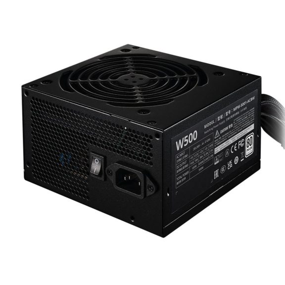 Cooler Master Elite NEX White W500 tápegység, 500W, 80 PLUS White, fekete - MPW-5001-ACBW-BE1