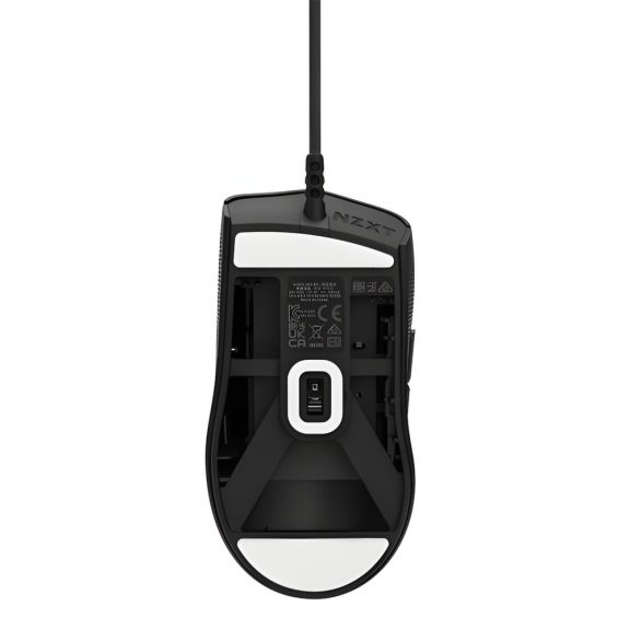 NZXT Lift 2 Ergo fekete gamer egér 8K polling rate-tel és 26 000 DPI szenzorral.
