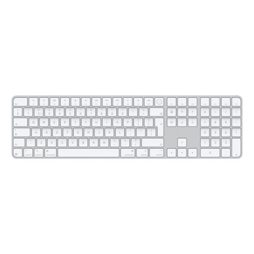 Apple Magic Keyboard (2024) w Touch ID and Numeric Keypad - Hungarian - White Keys