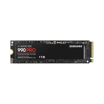   Samsung 990 PRO 1TB PCIe Gen 4.0 x4 NVMe M.2 SSD, Retail – MZ-V9P1T0BW