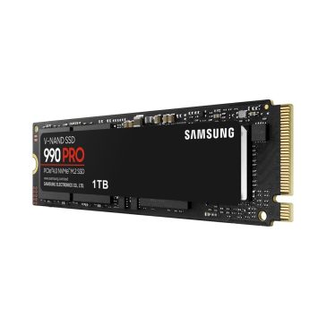   Samsung 990 PRO 1TB PCIe Gen 4.0 x4 NVMe M.2 SSD, Retail – MZ-V9P1T0BW